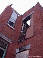 Maison br�l�e