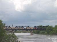 Pont de la rivi�re rouge du CN, Winnipeg,MB
