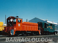 WP 608 - NW2u and WP 707 - GP7 - On display at WPRM
